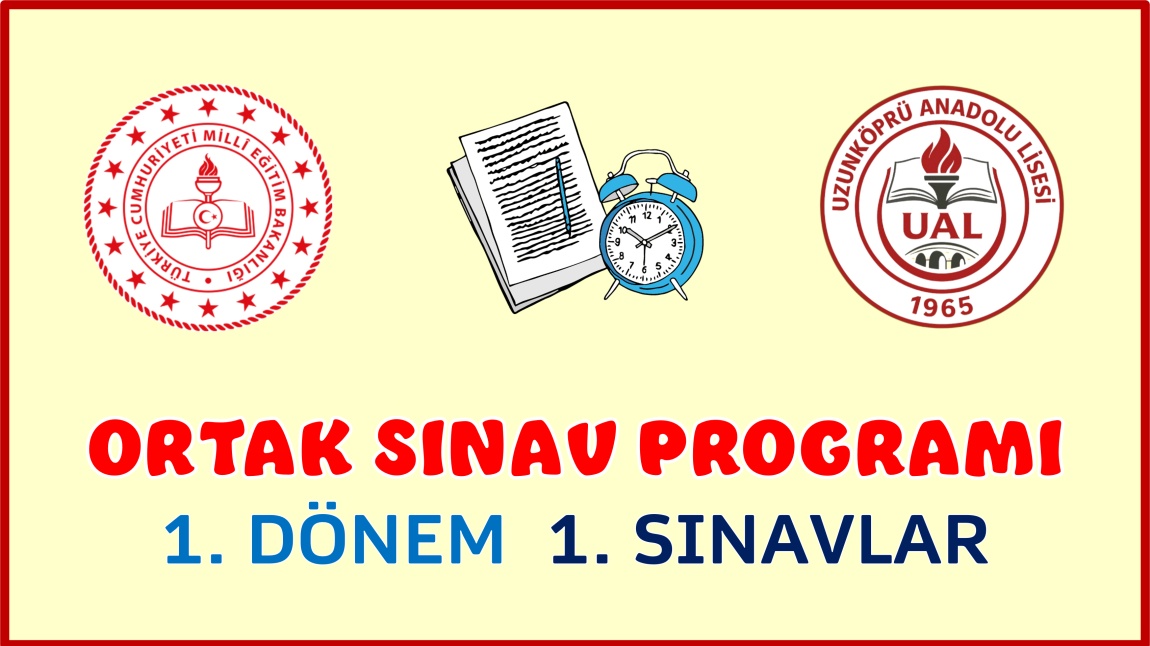 1. DÖNEM 1. ORTAK SINAV PROGRAMI